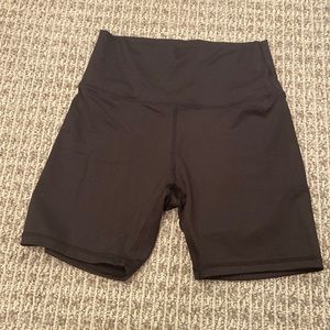 Black Bailey Rose Biker Shorts